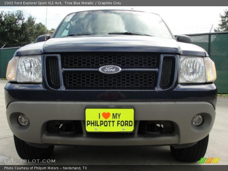 True Blue Metallic / Graphite Grey 2003 Ford Explorer Sport XLS 4x4