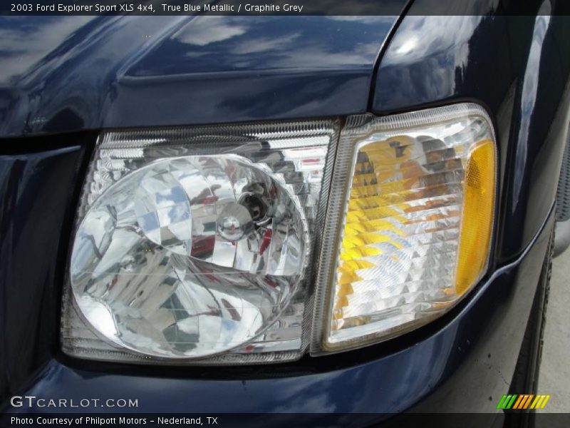 True Blue Metallic / Graphite Grey 2003 Ford Explorer Sport XLS 4x4