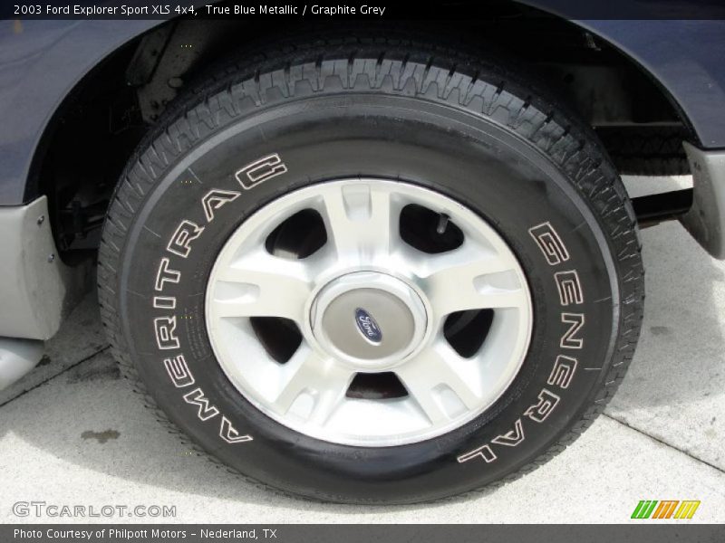 True Blue Metallic / Graphite Grey 2003 Ford Explorer Sport XLS 4x4