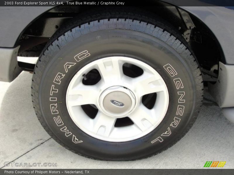 True Blue Metallic / Graphite Grey 2003 Ford Explorer Sport XLS 4x4
