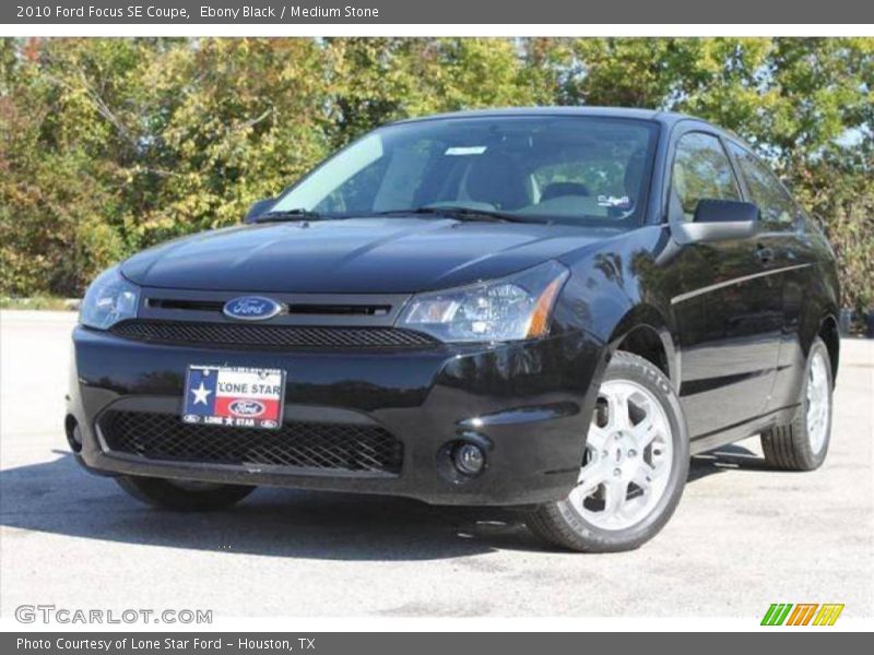 Ebony Black / Medium Stone 2010 Ford Focus SE Coupe