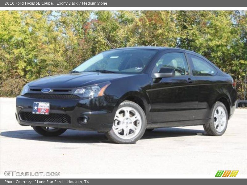 Ebony Black / Medium Stone 2010 Ford Focus SE Coupe