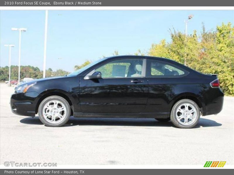 Ebony Black / Medium Stone 2010 Ford Focus SE Coupe