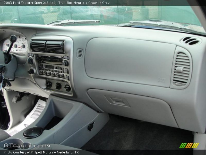 True Blue Metallic / Graphite Grey 2003 Ford Explorer Sport XLS 4x4