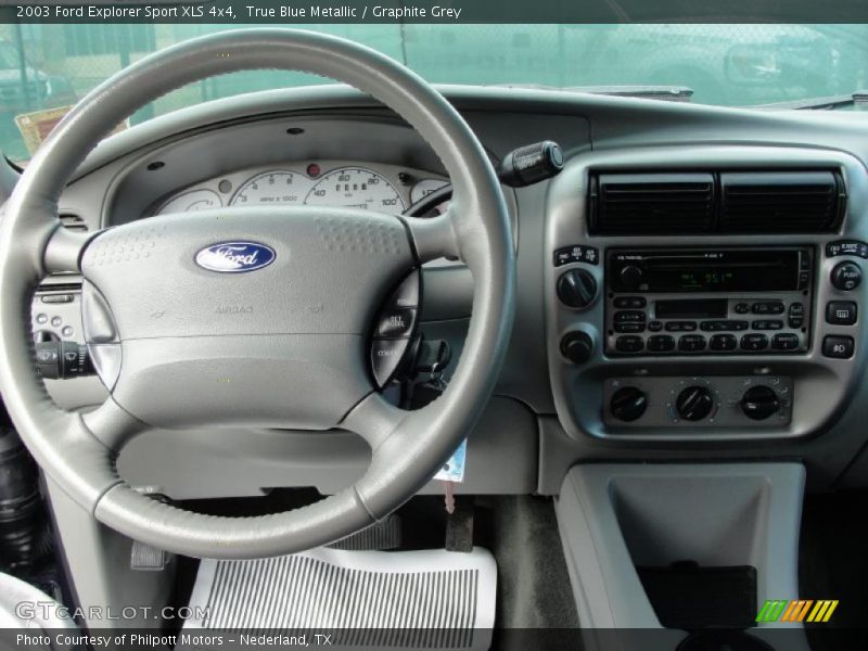 True Blue Metallic / Graphite Grey 2003 Ford Explorer Sport XLS 4x4
