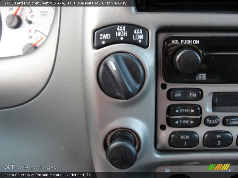 True Blue Metallic / Graphite Grey 2003 Ford Explorer Sport XLS 4x4