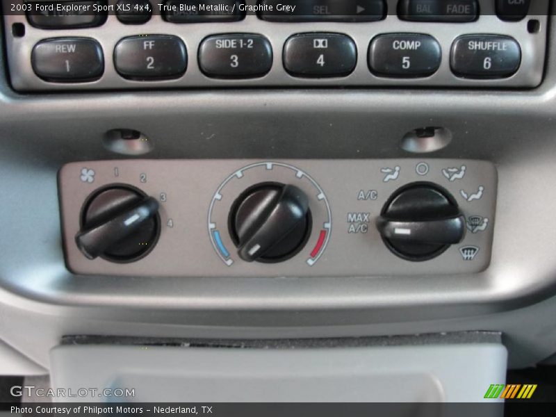 True Blue Metallic / Graphite Grey 2003 Ford Explorer Sport XLS 4x4