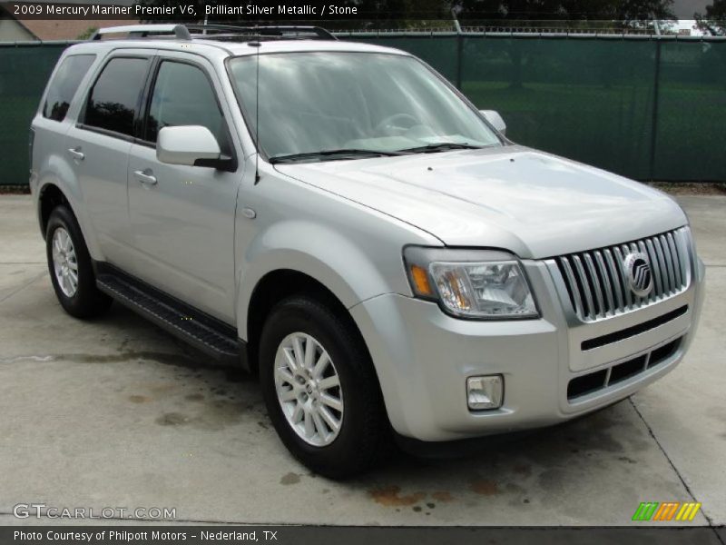 Brilliant Silver Metallic / Stone 2009 Mercury Mariner Premier V6