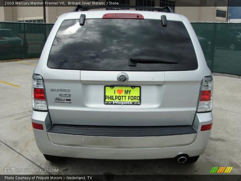 Brilliant Silver Metallic / Stone 2009 Mercury Mariner Premier V6