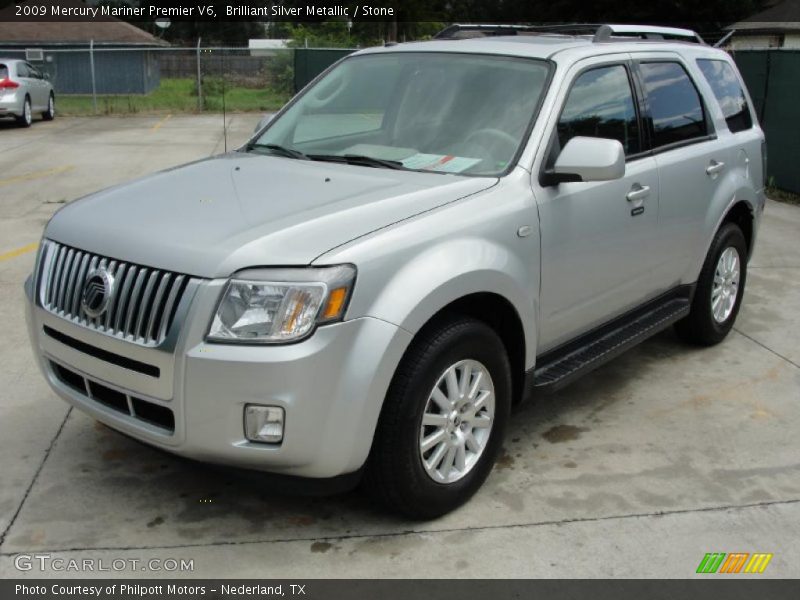 Brilliant Silver Metallic / Stone 2009 Mercury Mariner Premier V6