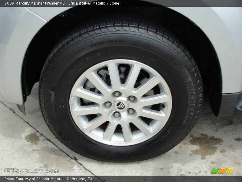 Brilliant Silver Metallic / Stone 2009 Mercury Mariner Premier V6