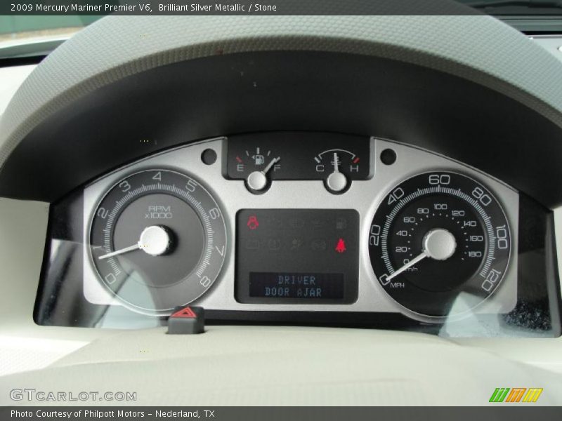 Brilliant Silver Metallic / Stone 2009 Mercury Mariner Premier V6