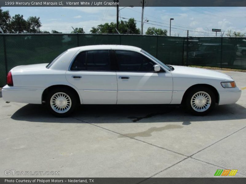 Vibrant White / Light Graphite 1999 Mercury Grand Marquis LS
