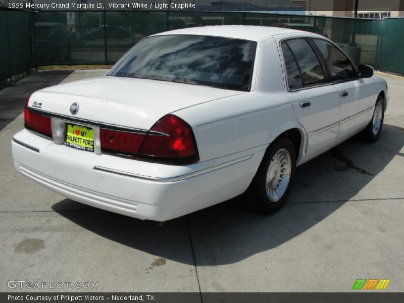 Vibrant White / Light Graphite 1999 Mercury Grand Marquis LS