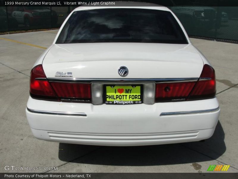 Vibrant White / Light Graphite 1999 Mercury Grand Marquis LS