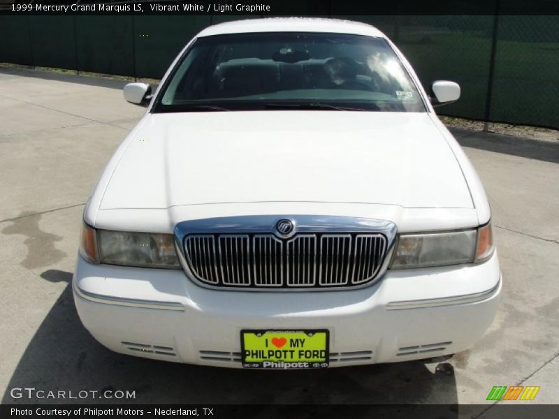 Vibrant White / Light Graphite 1999 Mercury Grand Marquis LS