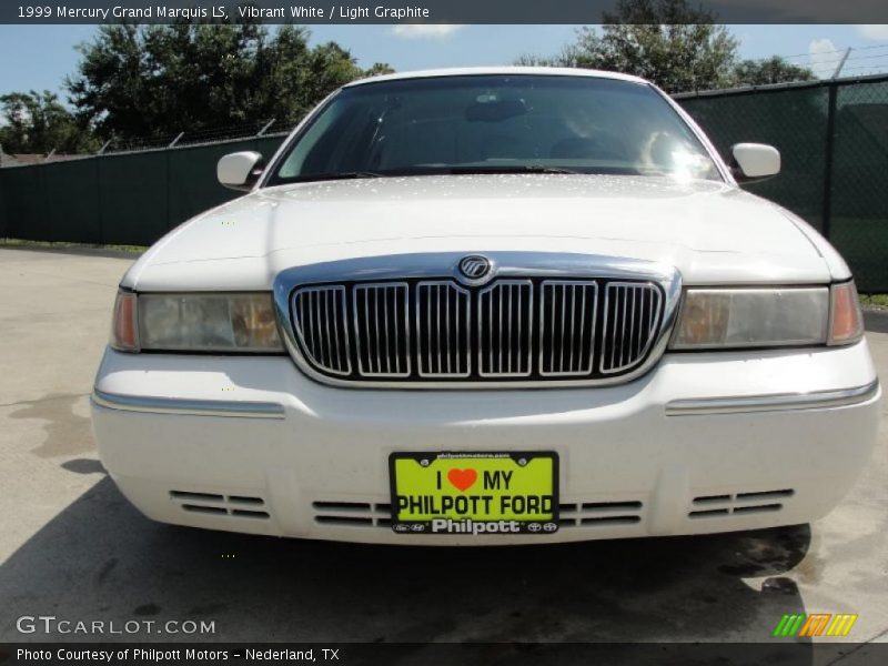 Vibrant White / Light Graphite 1999 Mercury Grand Marquis LS