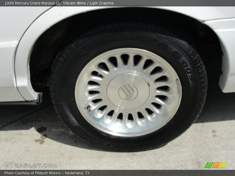 Vibrant White / Light Graphite 1999 Mercury Grand Marquis LS