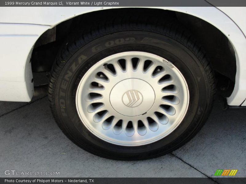 Vibrant White / Light Graphite 1999 Mercury Grand Marquis LS