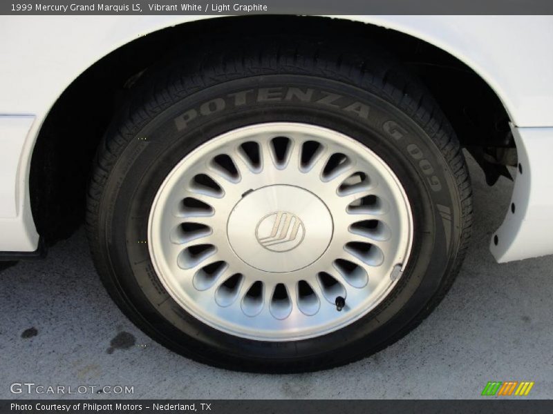 Vibrant White / Light Graphite 1999 Mercury Grand Marquis LS