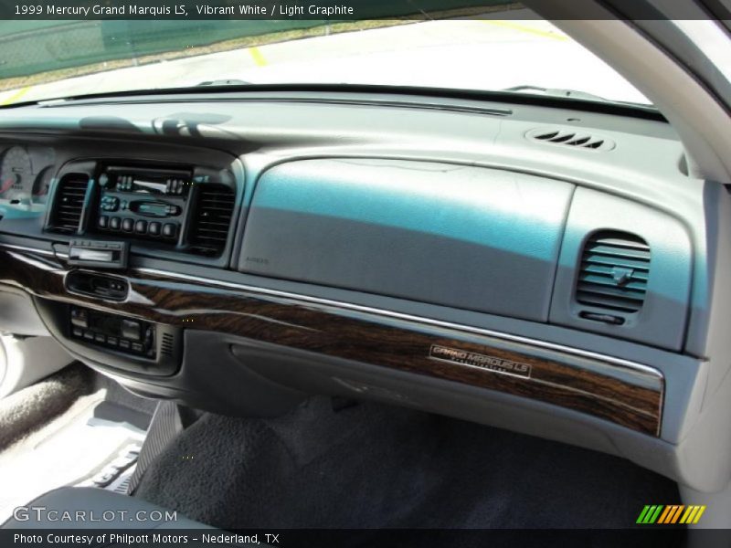 Vibrant White / Light Graphite 1999 Mercury Grand Marquis LS