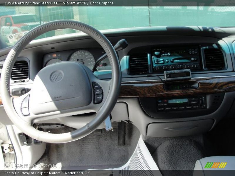 Vibrant White / Light Graphite 1999 Mercury Grand Marquis LS