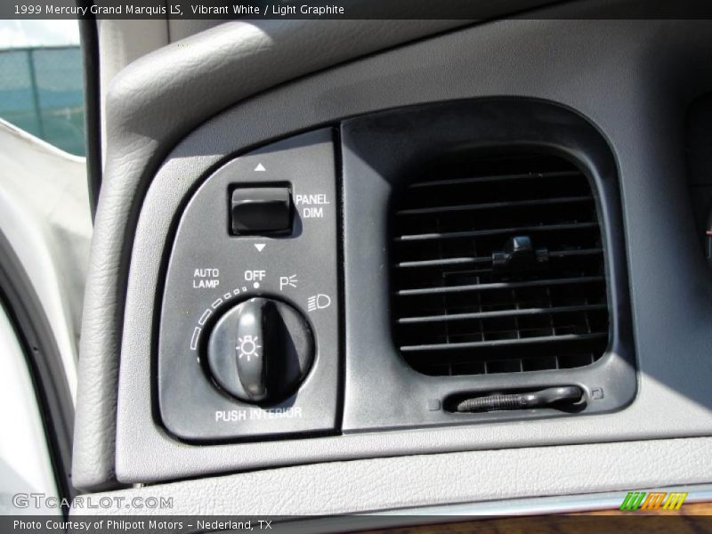 Vibrant White / Light Graphite 1999 Mercury Grand Marquis LS