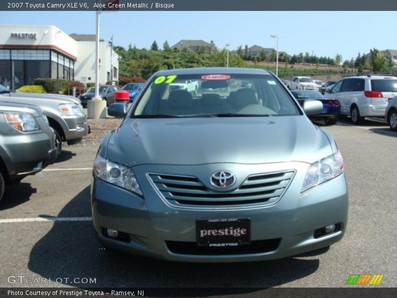 Aloe Green Metallic / Bisque 2007 Toyota Camry XLE V6
