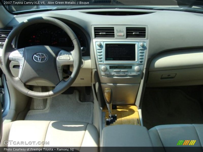 Aloe Green Metallic / Bisque 2007 Toyota Camry XLE V6