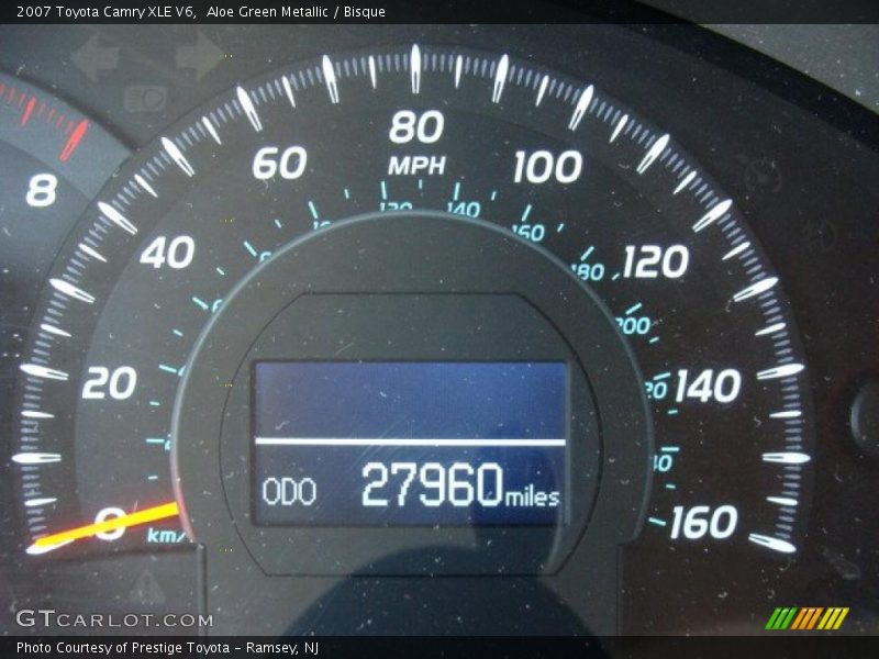 Aloe Green Metallic / Bisque 2007 Toyota Camry XLE V6