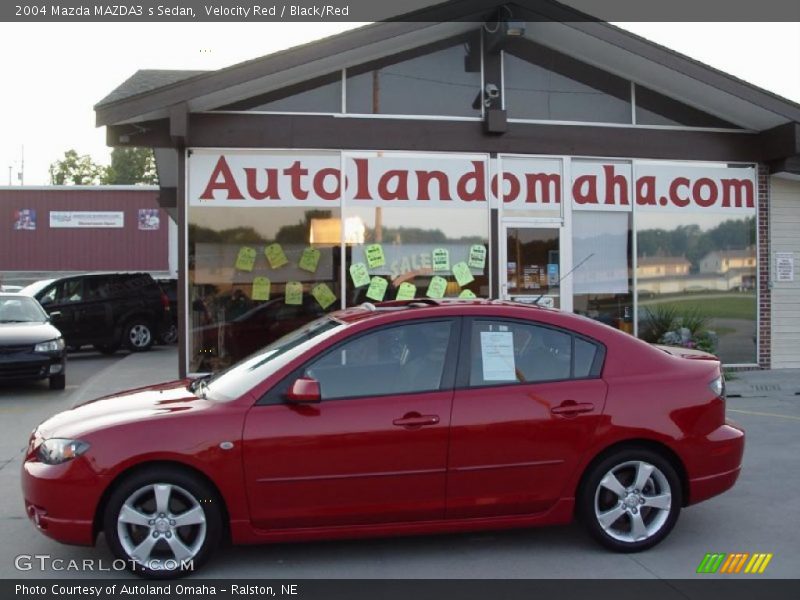 Velocity Red / Black/Red 2004 Mazda MAZDA3 s Sedan