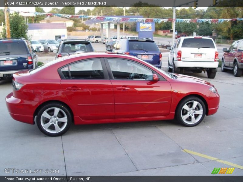 Velocity Red / Black/Red 2004 Mazda MAZDA3 s Sedan