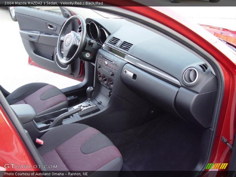 Velocity Red / Black/Red 2004 Mazda MAZDA3 s Sedan