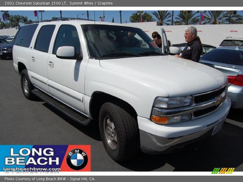 Summit White / Graphite 2001 Chevrolet Suburban 1500 LT