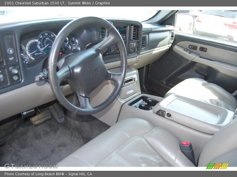 Summit White / Graphite 2001 Chevrolet Suburban 1500 LT