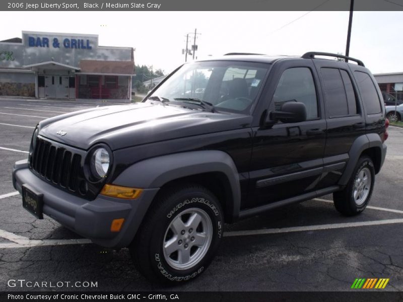 Black / Medium Slate Gray 2006 Jeep Liberty Sport