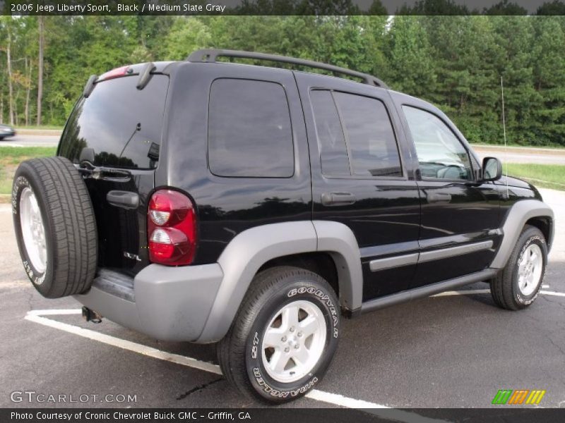 Black / Medium Slate Gray 2006 Jeep Liberty Sport