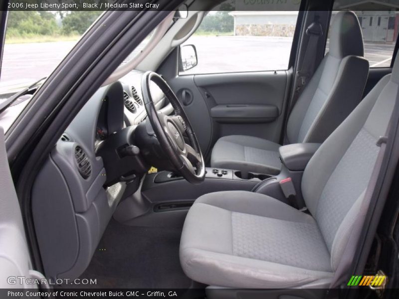 Black / Medium Slate Gray 2006 Jeep Liberty Sport