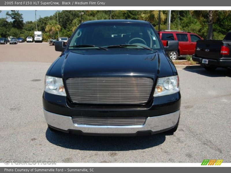 Black / Medium Flint Grey 2005 Ford F150 XLT SuperCrew