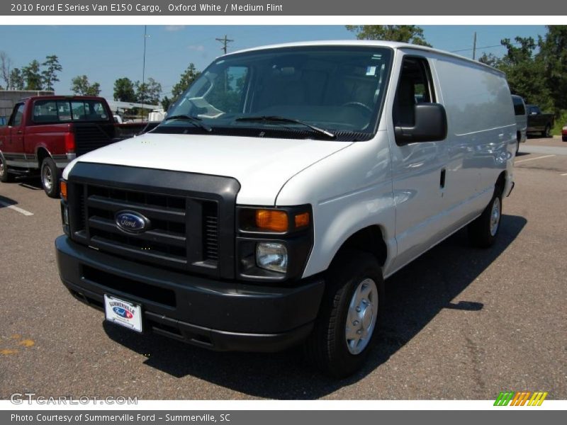 Oxford White / Medium Flint 2010 Ford E Series Van E150 Cargo