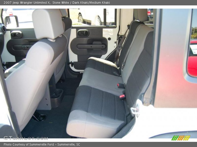 Stone White / Dark Khaki/Medium Khaki 2007 Jeep Wrangler Unlimited X