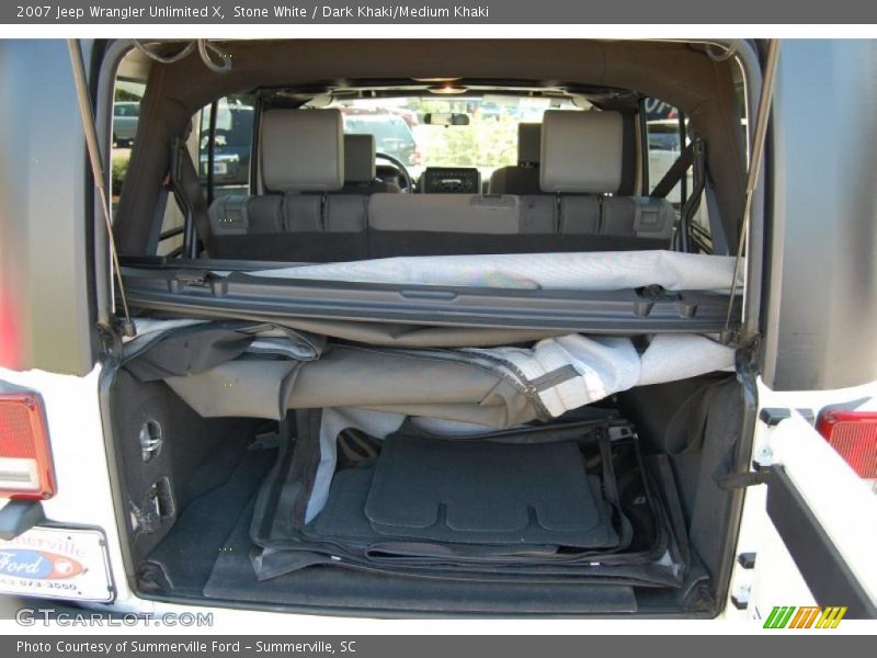 Stone White / Dark Khaki/Medium Khaki 2007 Jeep Wrangler Unlimited X