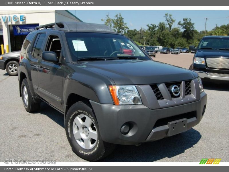 Super Black / Desert/Graphite 2006 Nissan Xterra X