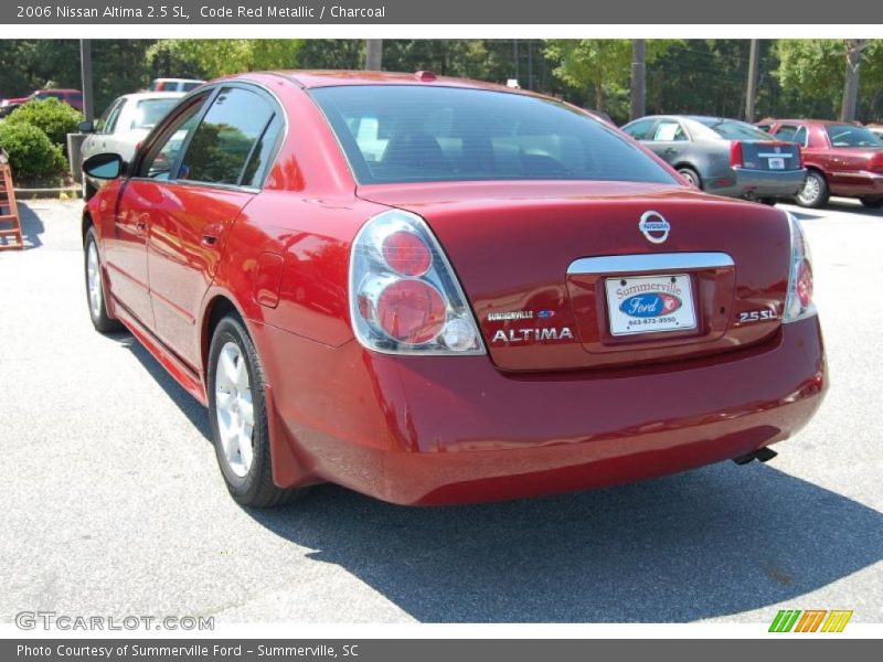 Code Red Metallic / Charcoal 2006 Nissan Altima 2.5 SL