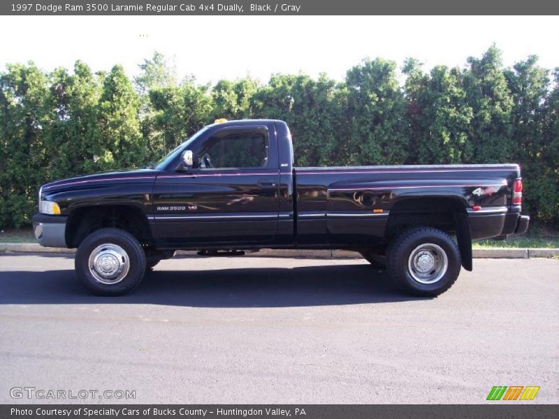 Black / Gray 1997 Dodge Ram 3500 Laramie Regular Cab 4x4 Dually