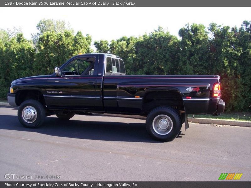 Black / Gray 1997 Dodge Ram 3500 Laramie Regular Cab 4x4 Dually