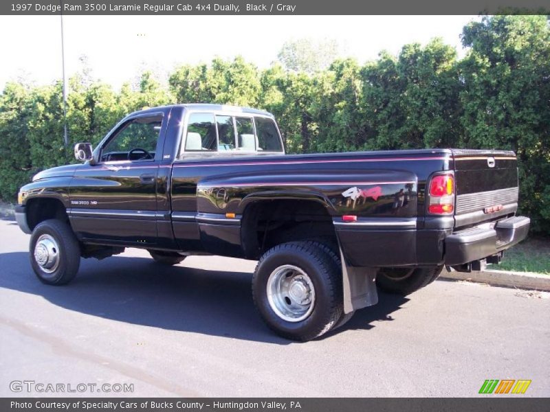 Black / Gray 1997 Dodge Ram 3500 Laramie Regular Cab 4x4 Dually