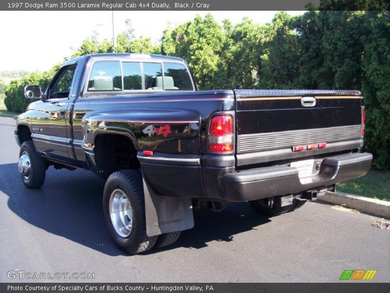 Black / Gray 1997 Dodge Ram 3500 Laramie Regular Cab 4x4 Dually