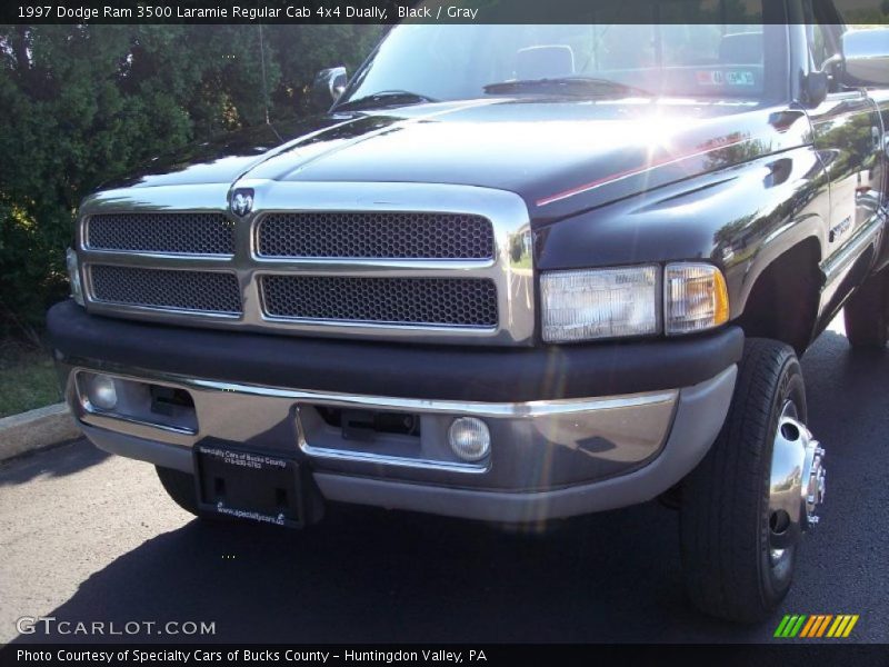 Black / Gray 1997 Dodge Ram 3500 Laramie Regular Cab 4x4 Dually
