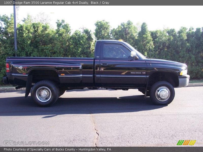 Black / Gray 1997 Dodge Ram 3500 Laramie Regular Cab 4x4 Dually